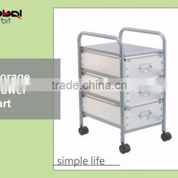Color Furniture Rolling Waterproof Plastic Drawer Office Organizer Cart With Wheels photo-5