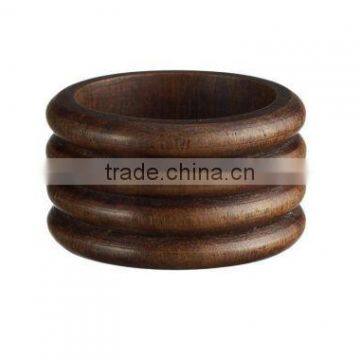 Wooden Napkin Rings Grooved