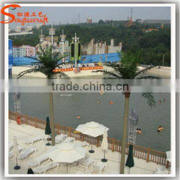 Latest Design Ourdoor Artificial Fack Fiberglass Coconut Tree Decoration Tree photo-2