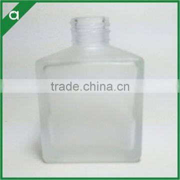 White Frosted Square Glass Bottle for 80ml Reed Diffuser Oil With Glass Stopper photo-2