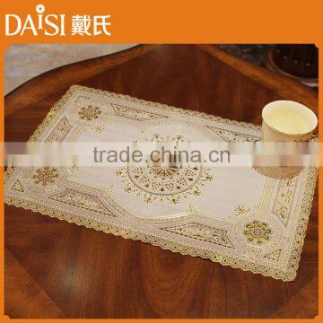 Vinyl table mats PVC lace decorative placemats table plate mat