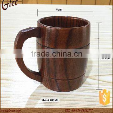 Wholesale quality houseware high-capacity wooden mugs/ wood mug for beer/milk/coffee