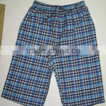 Checks Cotton Short