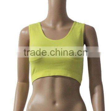 Cheap women seamless sports bra with removable pad