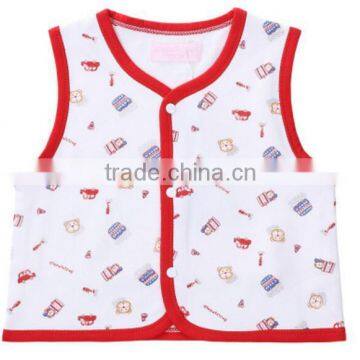 Latest Fashionable Summer Hot Sale Design Popular Printed Baby Vest photo-3