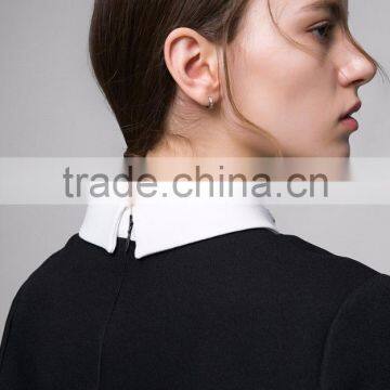 Women Fashion Dresses Winter 2016 Knee Length Dress Patterns photo-4