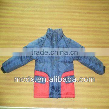 Double color stitching child winter jacket child jacket