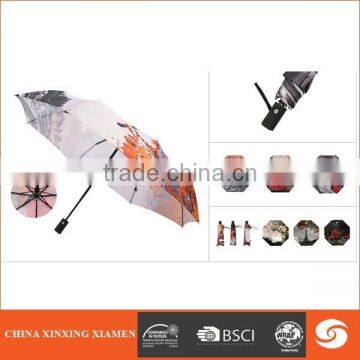 new style high quality promotional auto open and close folding umbrella for outdoor