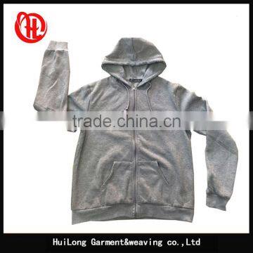 Simple style strip polyester men and women hoody jacket