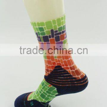 sublimated dri fit Elite basketball sport compression socks men