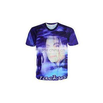 O-Neck Collar and T-Shirts Product Type Michael Jackson sublimation t shirt