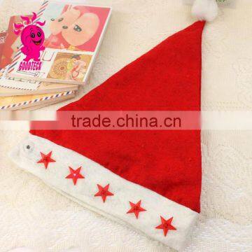 Hot sale 2015 christmas hat for children with light