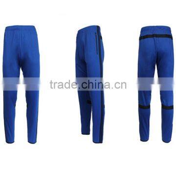 2017 Fashion Custom Mens Sports Stylish Red Nylon Track Pants With Stripe Men Wholesale China photo-5