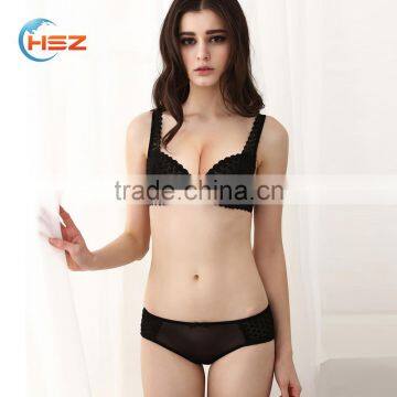 HSZ- 2279 Pop up Hot Bra Ladies Sexy Net Bra Sets Hot Sale Underwear Open Sexy Girl Full Photo Very Sexy Push up Bra photo-3