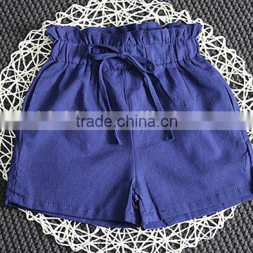 Wholesale Children Cotton and Linen Set Cute Girl Sleeveless Doll Shirt Shorts Two Piece photo-6
