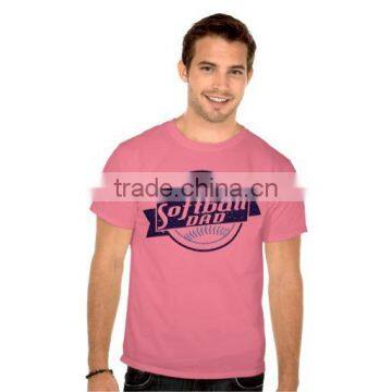 2015 Hot 60% Cotton 40% Polyester Color Plain Tee Shirts Custom Print photo-6