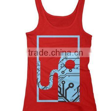 China Wholesale Custom Printing 100 Cotton Sublimation Tank Top Women photo-2