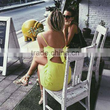 Bow Casual Linen Sexy Dress Backless Beach Summer Dress Sexy Honeymoon Dresses Fit Vestidos photo-5