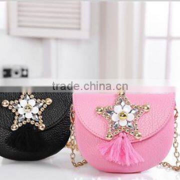 S60465B 2017 new design kids chain bag fashion princess Messenger bags