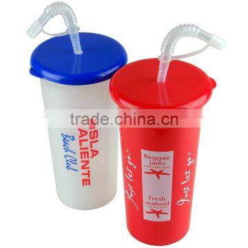 USA Made 32 oz Sport Sipper Cup - features a straw and lid and comes with your logo