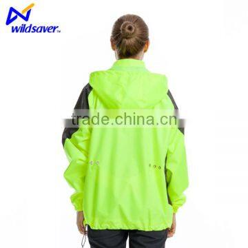 Outdoor safety LED long sleeve cycling jersey