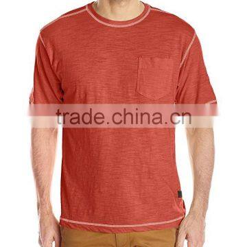 Men's Workwear Poly Cotton Slub T-Shirt Contrast Stitch
