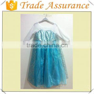 Europe Palace Queen Dress Frozen Elsa Princess Dancing Dress for Girls