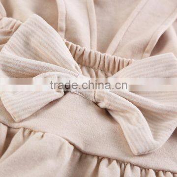 Wholesale Baby Organic Cotton Dresses Baby Girls' Organic No Sleeve Bodysuit Dress photo-5