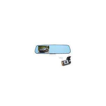 4.3 Inch LCD AVI F20 HD 1080p Rear View Mirror DVR With Dual Cameras