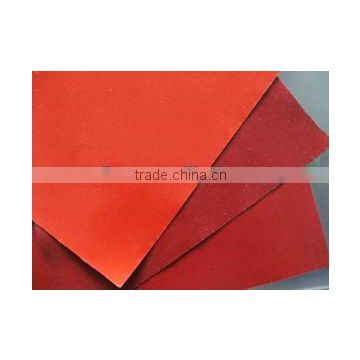 Fiberglass fabric coated with silicone rubber