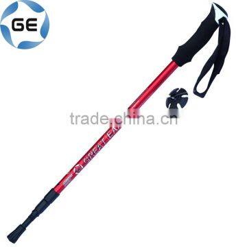 High Quality EVA Grip 3 Sections Telescopic Trekking Pole Outdoor Walking Alpenstock Aluminium Alloy Hiking Stick China photo-6