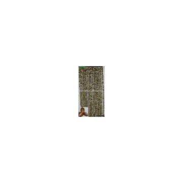 Bamboo Curtain With Leaf Decoration