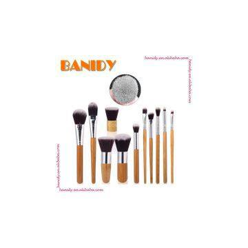 China Manufacturer 11PCS Bamboo Makeup Brush Set