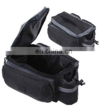 Black Bicycle Rear Seat Trunk Organizer Bag Shoulder Handbag Bag