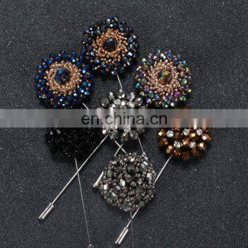 China wholesale brooch custom rhinestone brooches for men