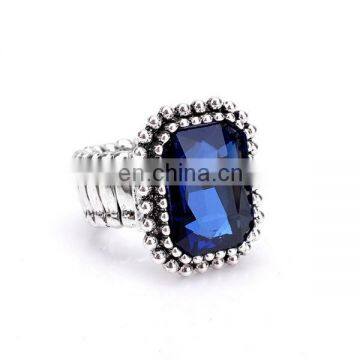 Vintage Colorful Diamond Knuckle Ring Stretch Elastic Ring Wholesale photo-2