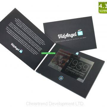 LCD video greeting card and video player mailable greeting card video mailer card