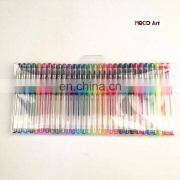 2017 China Factory Direct Free Samples Color Gel Ink Pen Set 30 with PVC Bag Package