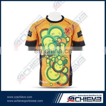 DIY school practice rugby jersey/shirt, youth team rugby uniforms