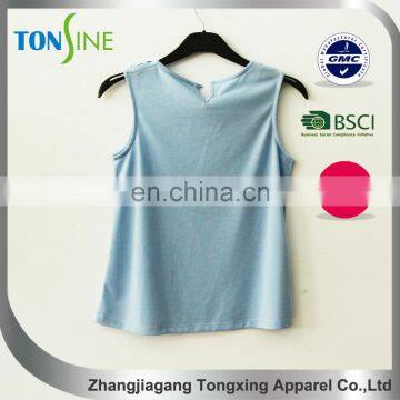 Women's 1/4 no Sleeve Lace Top With Polyester photo-2