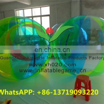 Commercial grade inflatable floating colorful water running ball