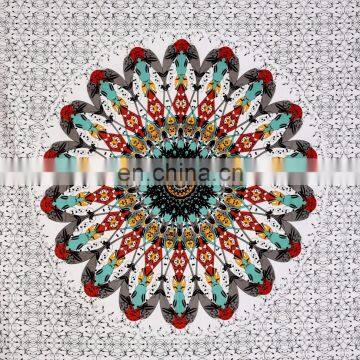 Indian 2017 New Mandala Art Curtain Set Cotton Boho Drapes Window Decor Curtain Set photo-2