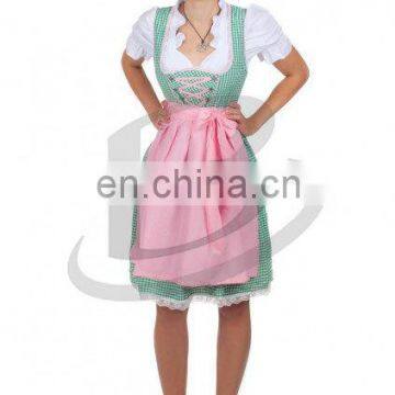 Oktoberfest Midi Dirndl, German Traditional Bavarian Dirndls with apron, Springfest (Traditional Garments)