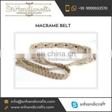 Trendy Fine Quality Fashion Beaded Macrame Belt