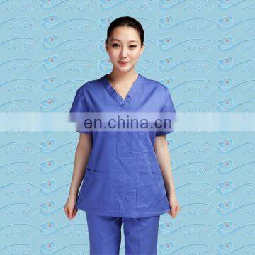 Medical disposable/breathable scrub coat suits a kit includes coat and pants