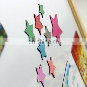 cheap customized decorate star shape paper magnet for kids