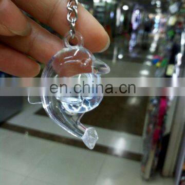 Solid Colors Animal Shape Acrylic Dolphin Keychain photo-2