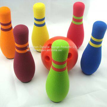 Eco-friendly Colored EVA Foam Bowling Ball Soft Bowling Set