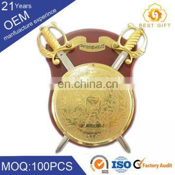 Modern design bison coins wholesale pure 24k fine gold facial beauty bullion face massager bar paper weight