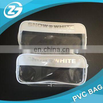 Wholesale Toilet Towel Packaging Custom Clear Plastic PVC Travel Cosmetic Bag With Zipper photo-4